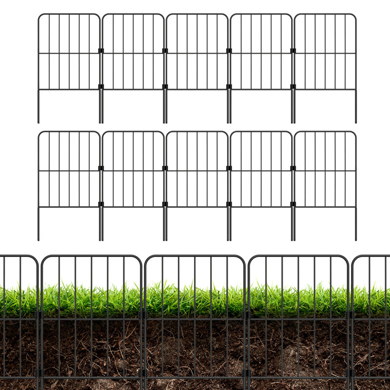 24'' H x 13'' W Metal Fence Panels Included