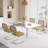 Rectangle Glass Top Dining Set-1018318998-1018318999-1028755026