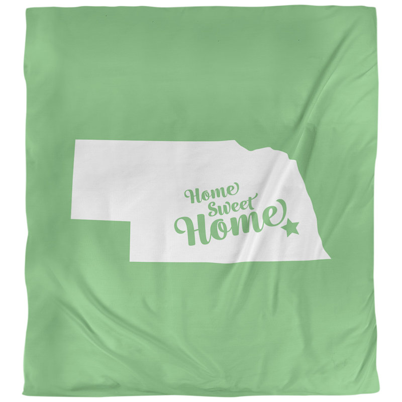 Housse de couette lincoln doux, Housse de couette pour très grand lit, Vert, Microfibre