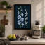Delicate Blue Florals Botanical - Wrapped Canvas-25042201-25042202