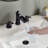 FURUISI Widespread 2-handle Bathroom Faucet With Drain Assembly-114243801