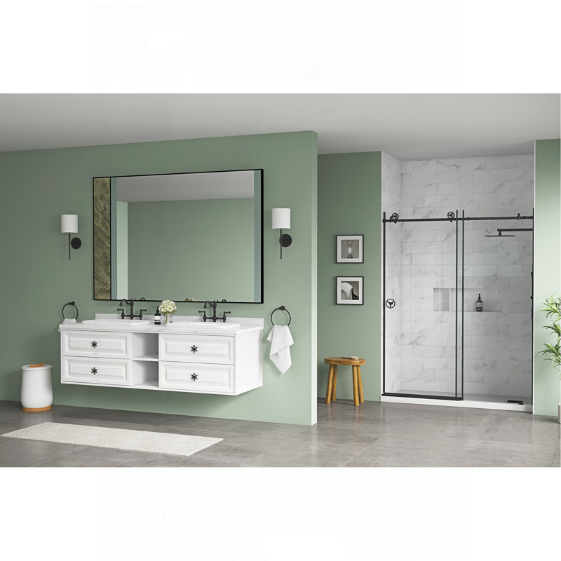 Le meuble-lavabo mural 72 po convient aux lavabos doubles, armoire seulement (comptoir et lavabos non inclus), 72"