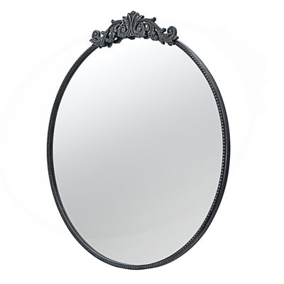36" X 39" Round Gold Mirror