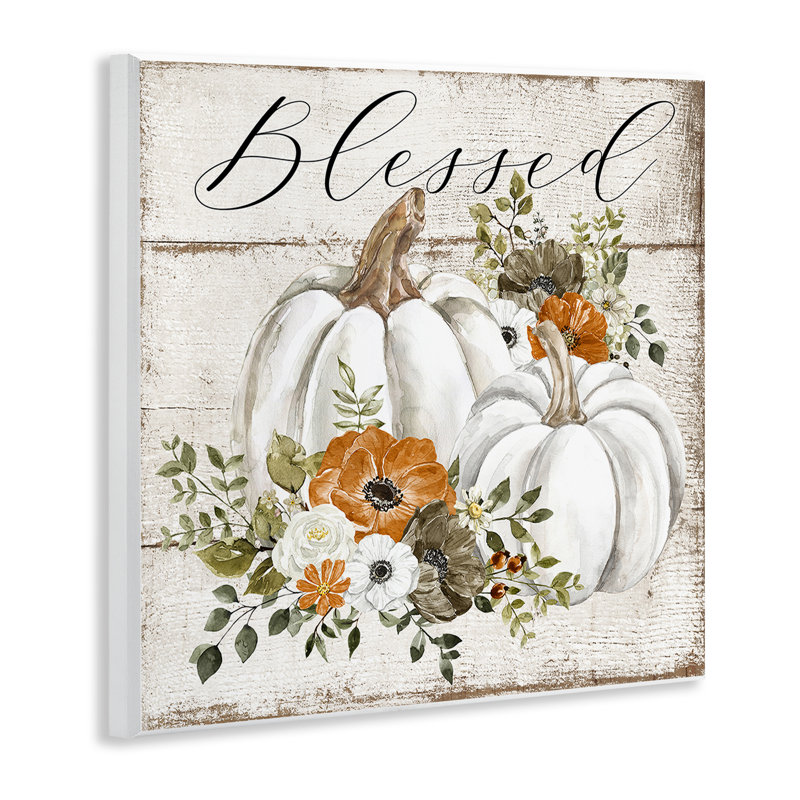 Art floral giclée par citrouille par LSR Design Studio