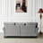 Comfortable And Functional Linen Fabric Upholstered Sofa With Ample Storage, Suitable For Family Gatherings And Relaxing Moments