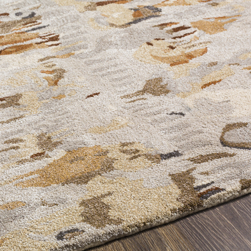 Pypper Hand Tufted Abstract Indoor Rug, Rectangle 6' x 9'