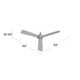 52" Rudolph 3-Blade Propeller Ceiling Fan with Wall Control