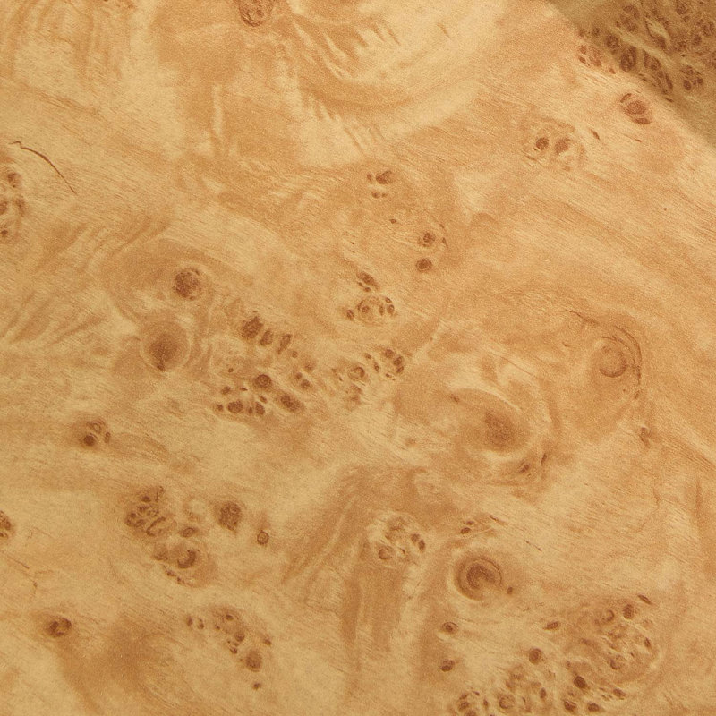 43.3" Burl Wood MDF Coffee Table
