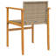 Ensemble de chaises de patio avec coussins 2 pièces Latitude Run® Latitude Wood-553978711