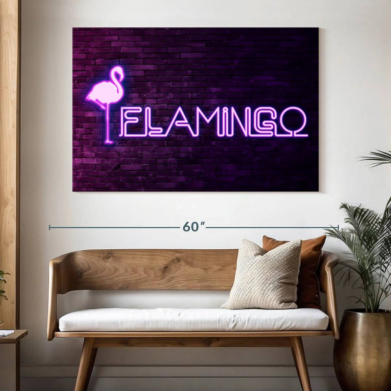 Brampt Flamingo, 34" H x 51" W