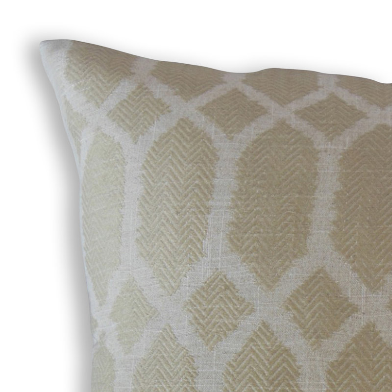Coussin Ilse, 18 po x 18 po, Coussin décoratif, Jaune / argenté