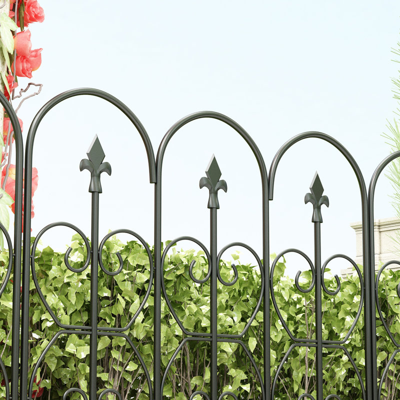 32'' H x 24'' W Metal Fencing with 10 Panel(s) Included