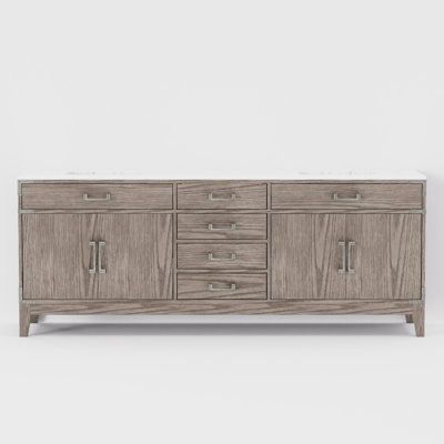 Laurel 84 in W x 22 in D Double Bath Vanity Top