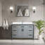 Meuble-lavabo gris foncé 48 po X P 22 po D
