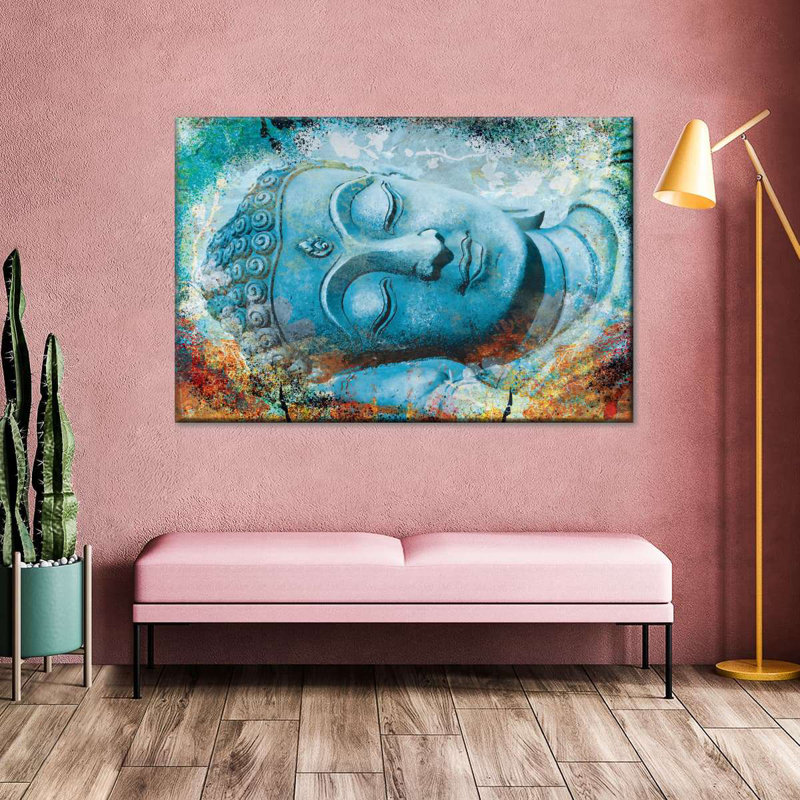 " Relaxed Sleeping Buddha " by NirvanaDesigns, 30" H x 45" W x 1.25" D