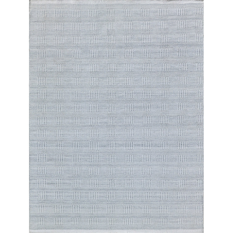 Naples Geometric Area Rug in Light Silver