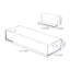 2 Piece Multimedia Media Shelves