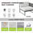 Francesca 29.5'' Wide Outdoor Patio Sofa with Cushions-1739734824-1721845907