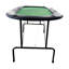 73" Foldable Poker Table with Cup Holders #16364 Green
