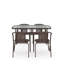 Mclaurin 4 - Person Patio Dining Set with Rectangular Table-161402786-161402787