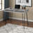 Samuel Two-Cubbies Gray Finish Computer Desk with Black Metal Leg, 29.73" H X 39.79" W X 19.6" D