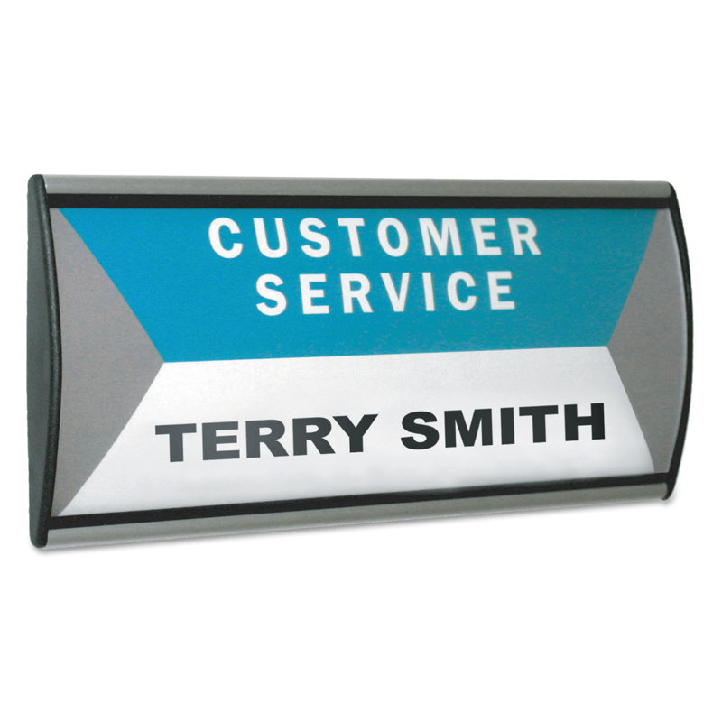 Translucent Black and Silver Aluminum Wall Sign Holder