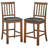 Alyre Upholstered Counter Stool with Metal Frame
