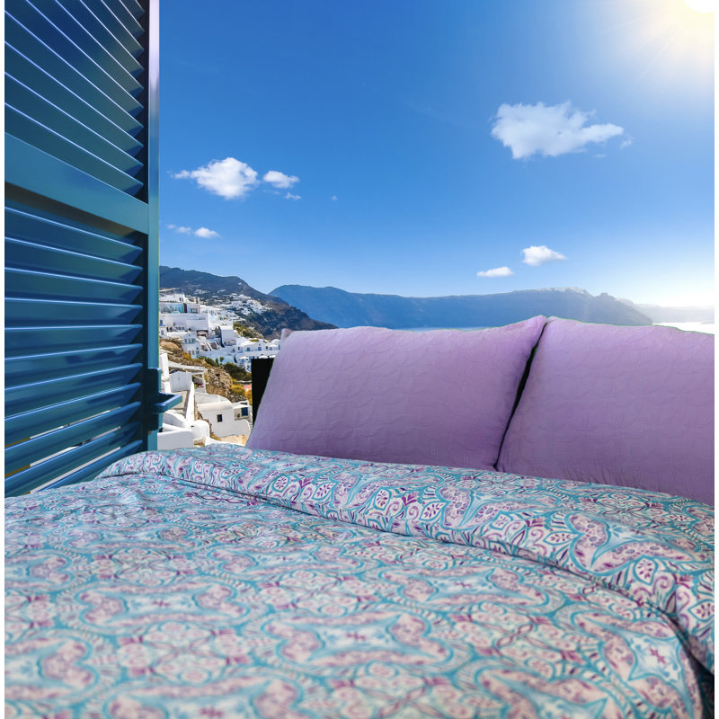 Etavonni Home Balat Zahra, King Comforter + 2 King Shams