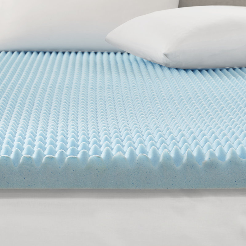 Sleep Philosophy 3" Gel Memory Foam All Season Reversible Hypoallergenic Mattress Topper, Queen