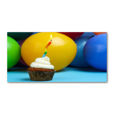 Birthday Cupcake - Wrapped Canvas Print
