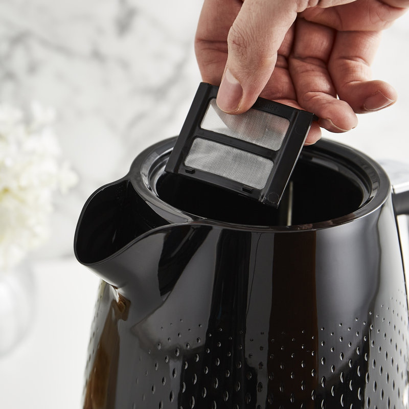 Swan SWANELEGANCE 1.79637L Composite Electric Tea Kettle, Black