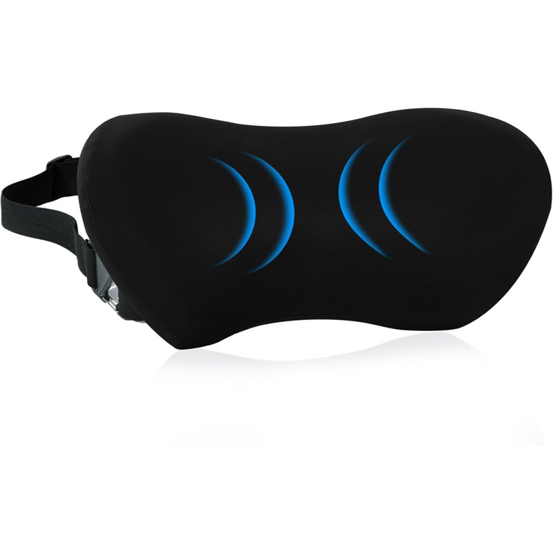 Oreiller de soutien lombaire en mousse à mémoire de forme recommandé par le chirurgien - Coussin de dossier de voiture de bureau respirant avec housse amovible