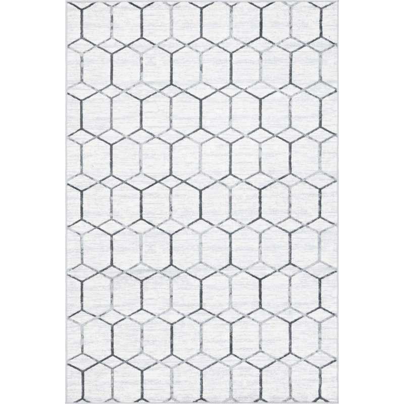 Clidy Abstract Indoor Rug, Rectangle 6' x 9'