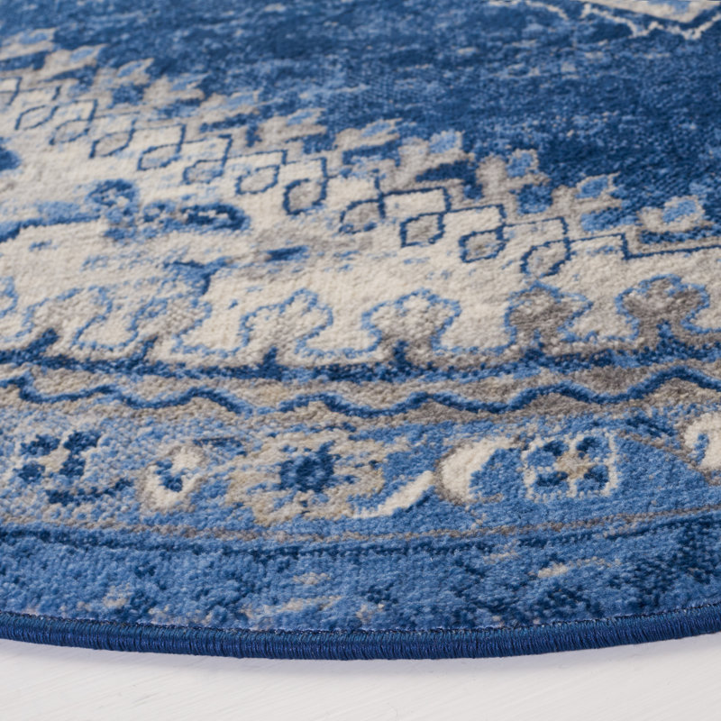 Brentwood Performance Oriental Rug, Round 6'7"