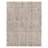 Coltrane Handmade Solid Gray/ Ivory Area Rug (5'X8')