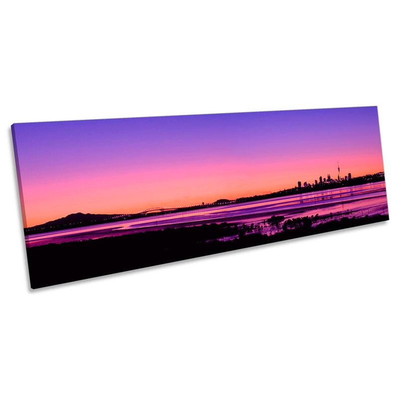 Auckland City New Zealand - Wrapped Canvas Panoramic Art Prints, 60.96cm H x 182.88cm W