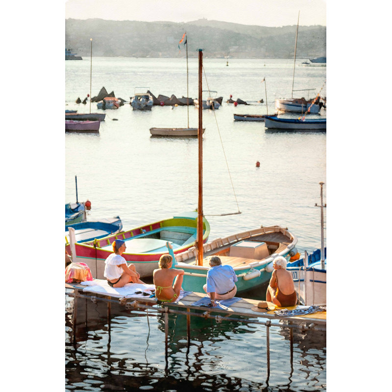 Aprés Sail - photographie avec cadre photo, H 40 po x l 28,5 po, Encadré naturel