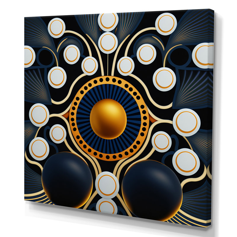Golden Globe Connections - reproduction sur toile, H 30 po x l 30 po x P 1 po, Toile tendue