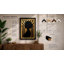 Golden Profile Art Deco - Framed Print-1116394046-1116394047