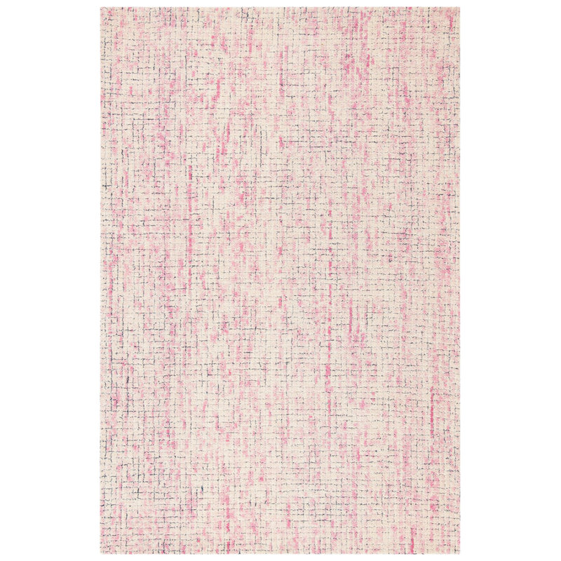 Cervantes Hand Tufted Wool Solid Color Rug, Rectangle 5' x 8'