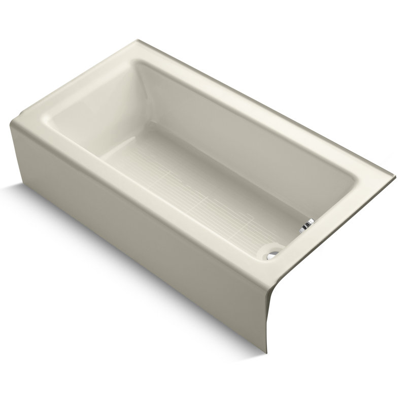 Bellwether 60" x 32" Soaking Bathtub, Almond, Right