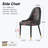 Frania Faux Leather Upholstered Solid Back Side Chair-1202443931-1143545802