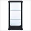 Vitrine à 3 tablettes en verre noir