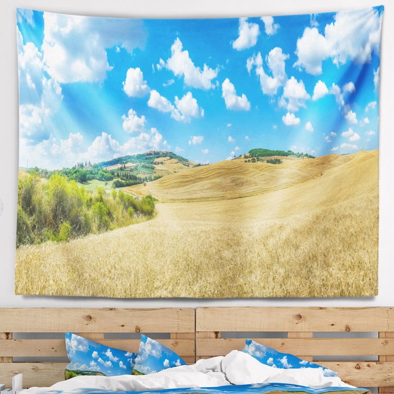 Tapisserie italie de la urban of pienza val d orcia, H 78 po x l 92 po
