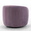 Fauteuil demi-tonneau pivotant en velours Arrun-223861495