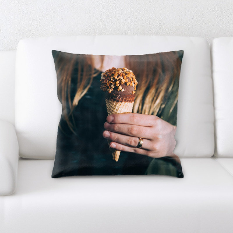 Coussin décoratif crème ice