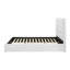 Lit plateforme tapissier de 53 po blanc-296304618