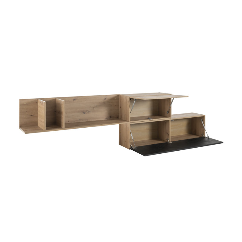 Vitruvia 2 Piece Floating Shelf with Reclaimed Wood