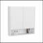 Pharmacie, 2 portes, 4 tablettes, blanc