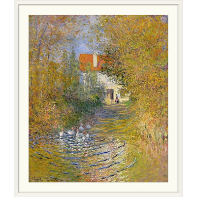 «The Duck Pond», 1874 par Claude Monet - reproduction imprimée